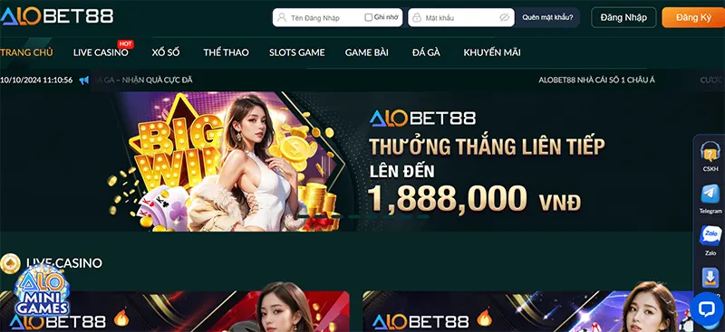 Alobet88 chuyên nghiệp hàng đầu thị trường casino trực tuyến