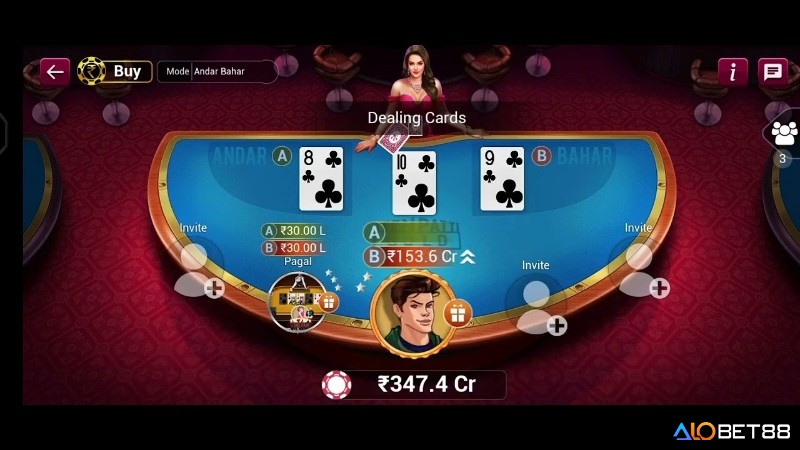 Giá trị các lá bài được luật bài teen patti quy định